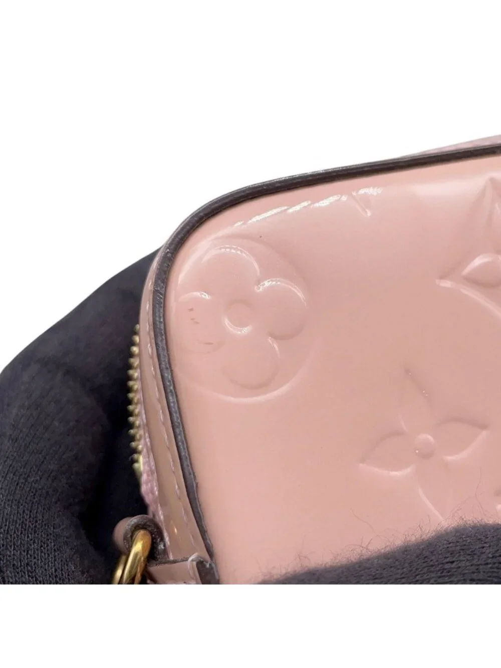 Louis Vuitton Chain Shoulder Bag Monogram Vernis Camera Pouch Pochette